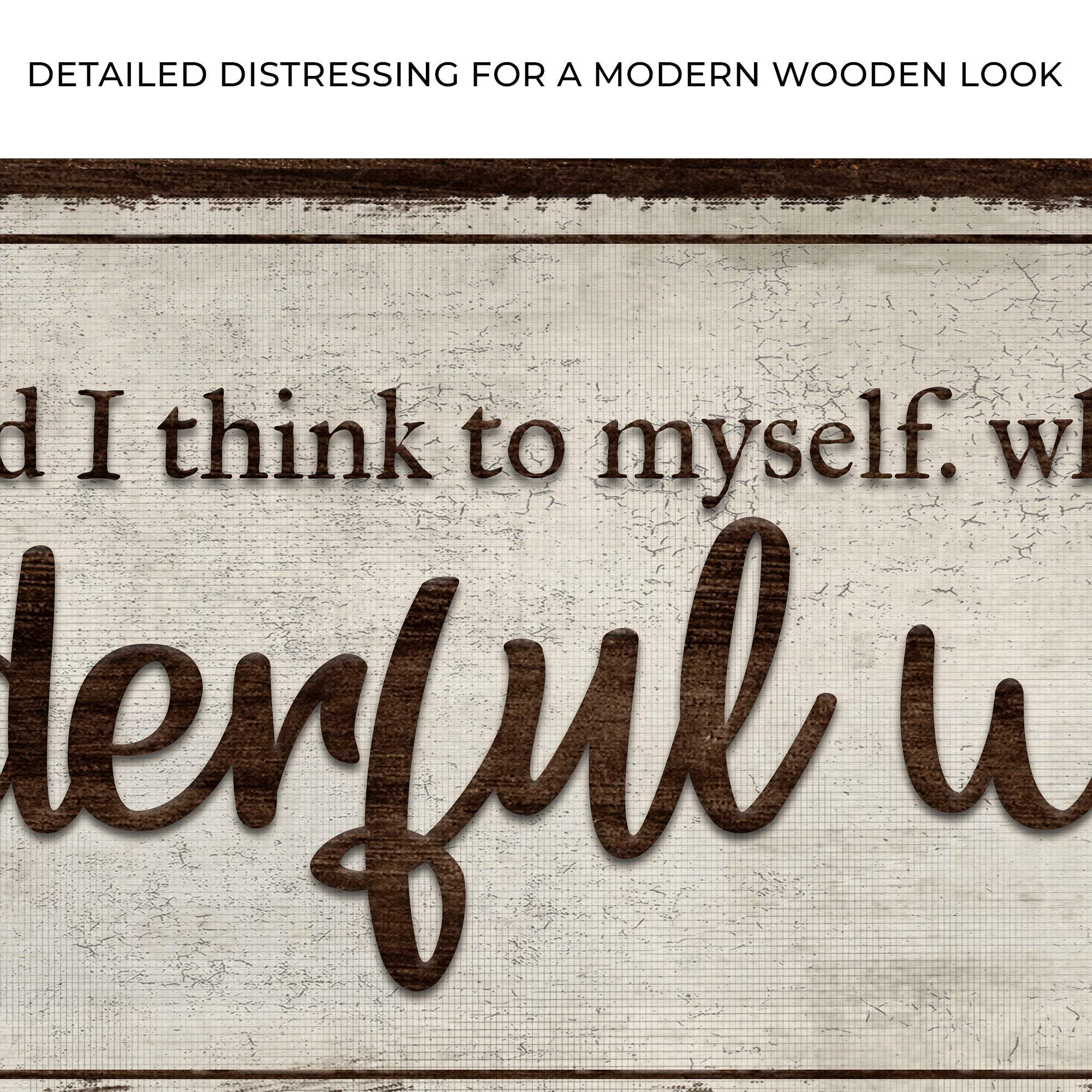 What A Wonderful World Sign III - Image 4