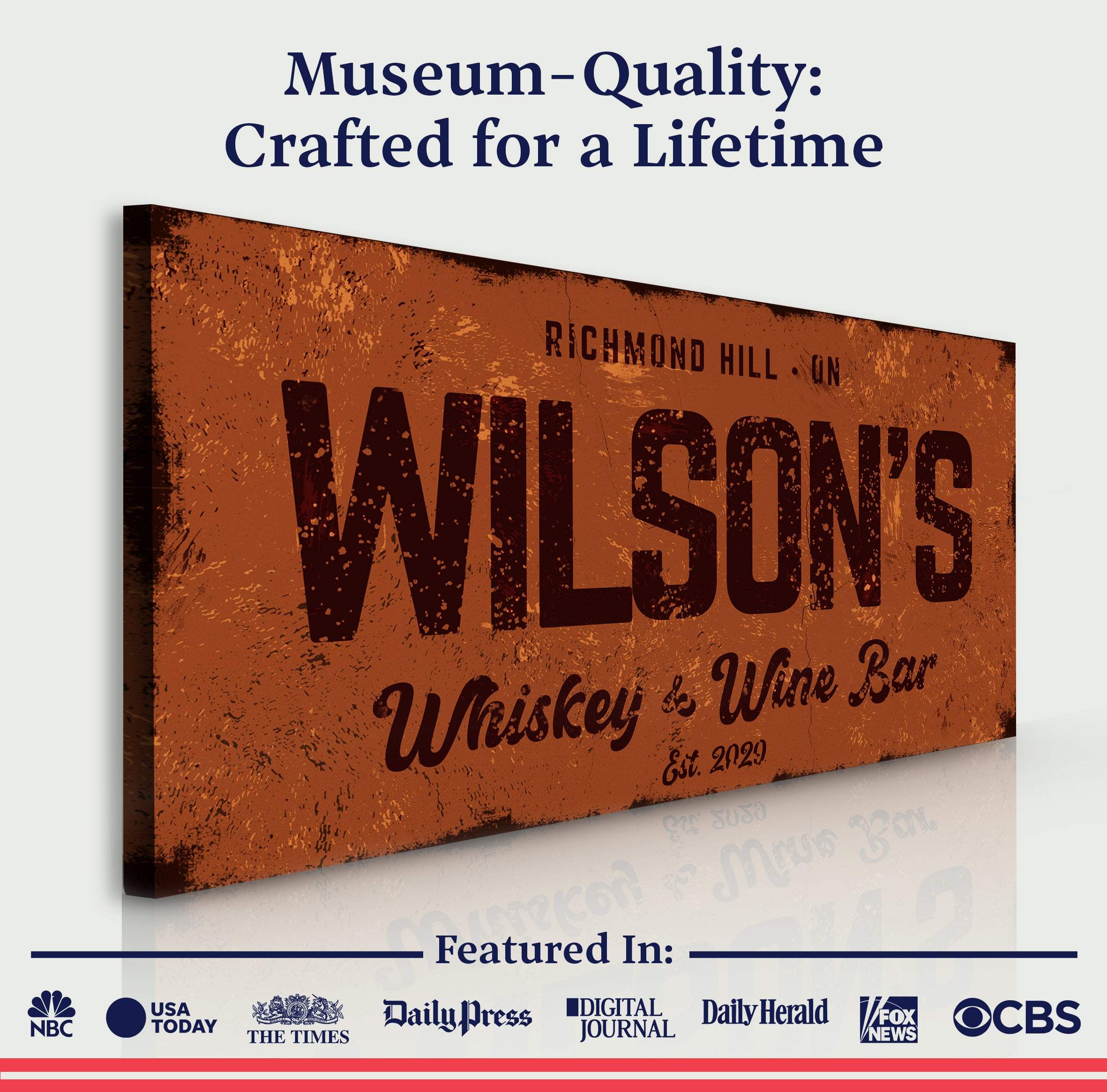 Whiskey And Wine Bar Sign II - Image 3