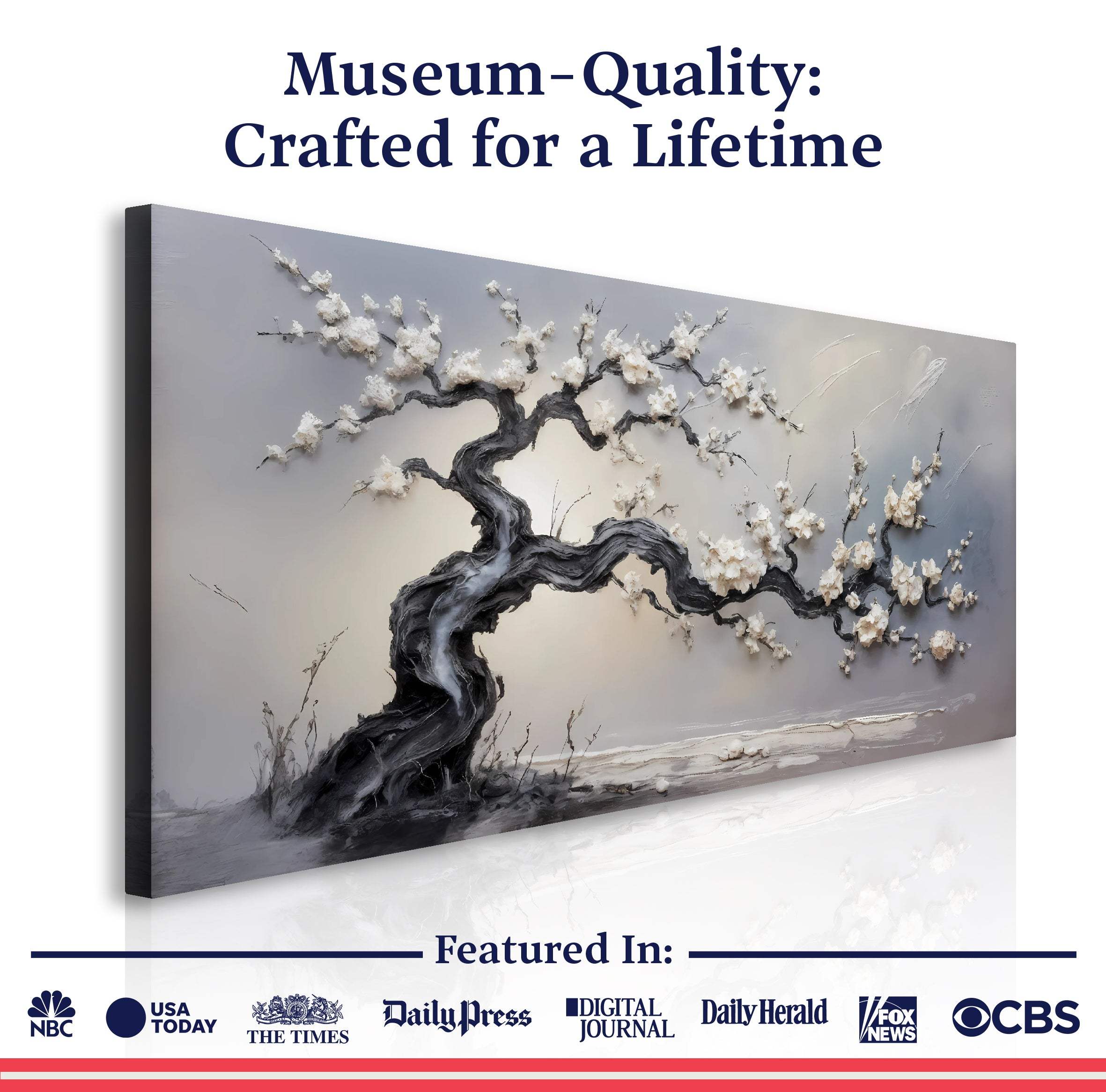 White Blossom Wall Art - Image 6