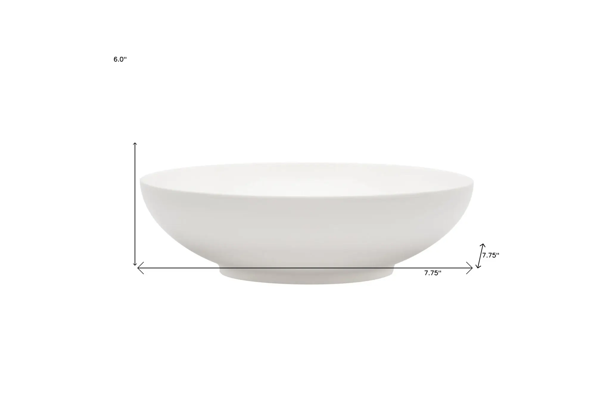 White Six Piece Porcelain Service For Six Bowl Set - Image 8
