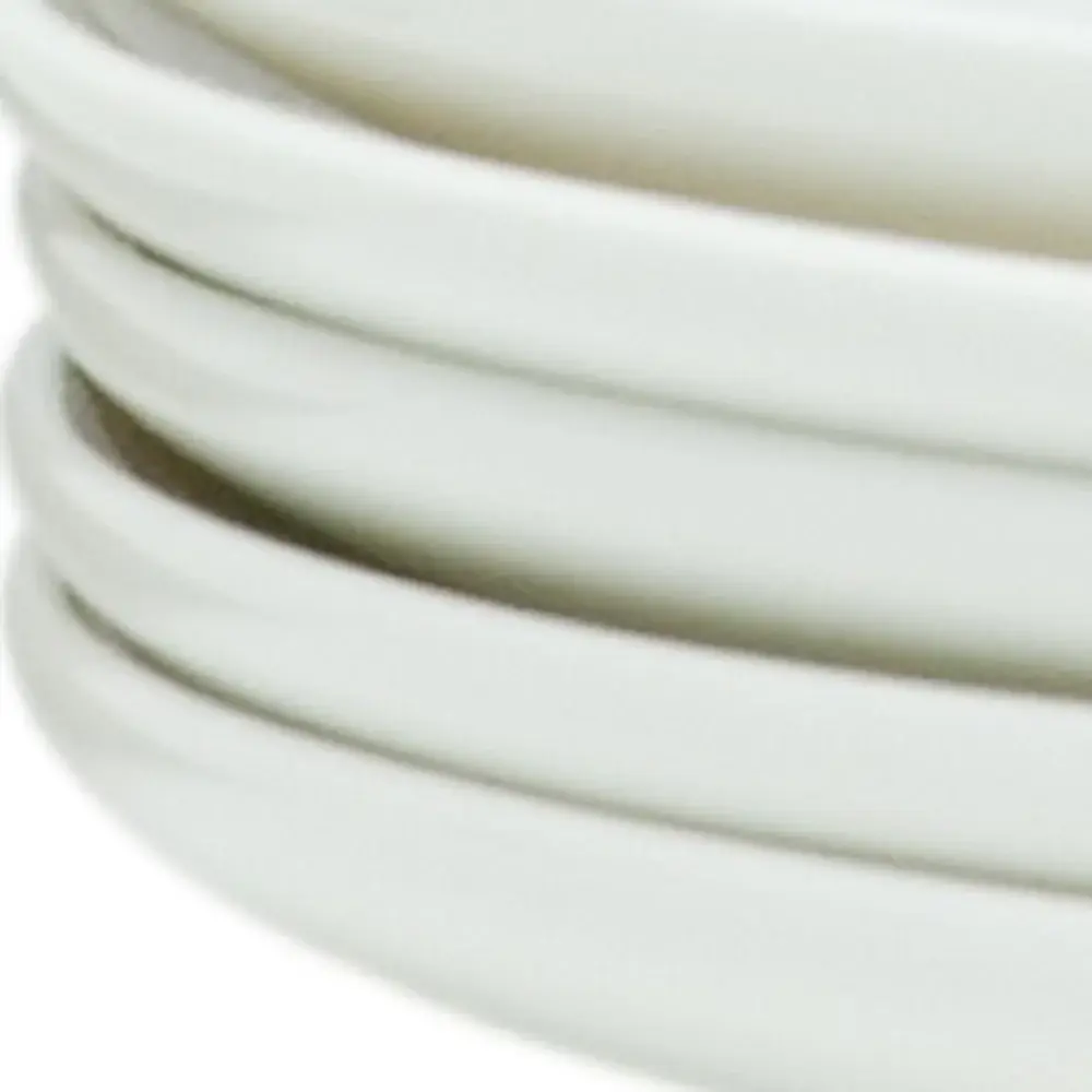 White Six Piece Porcelain Service For Six Salad Plate Set - Image 5