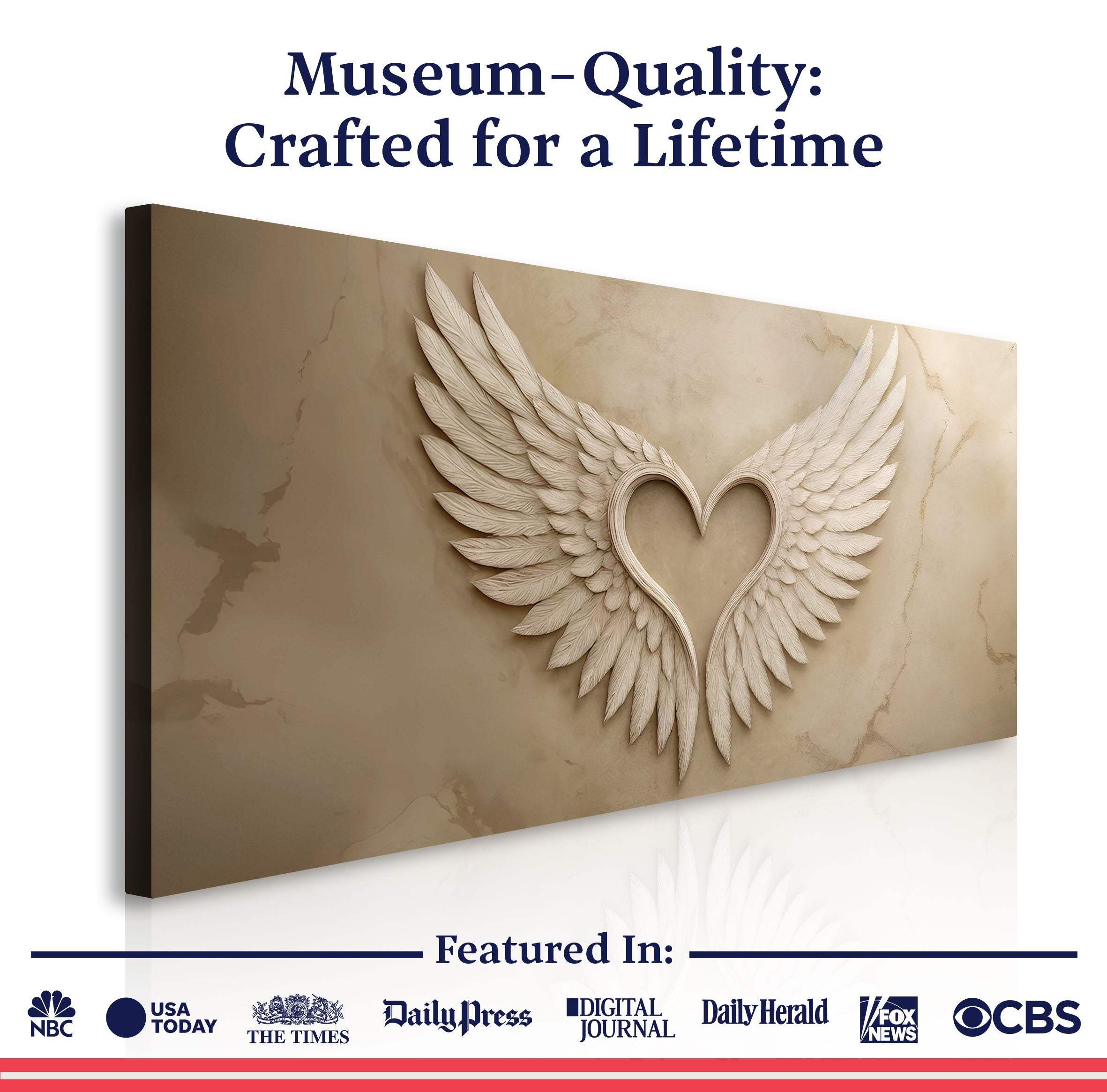 Wings Of Love Abstract Wall Art - Image 6