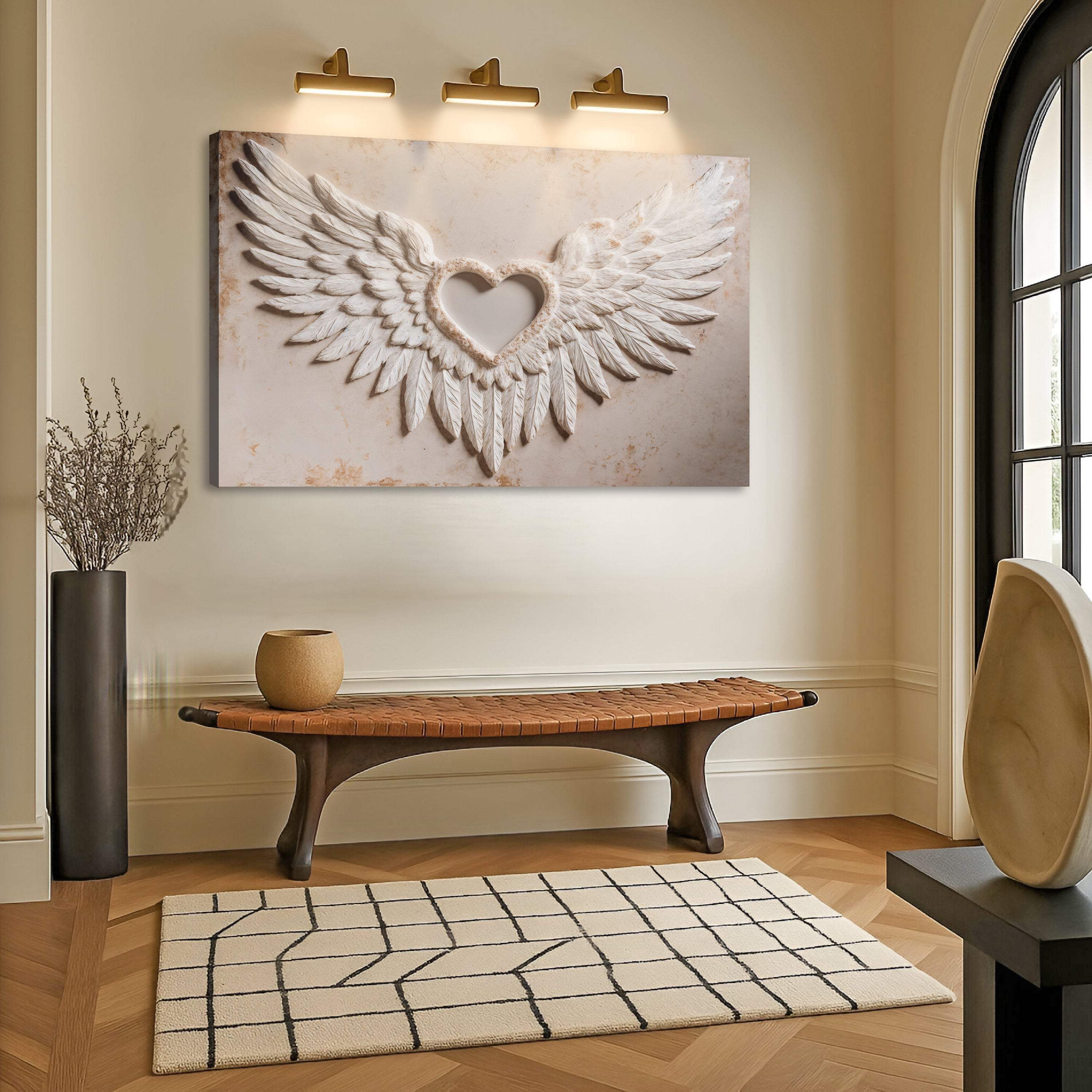 Wings of Love Abstract Wall Art II - Image 2
