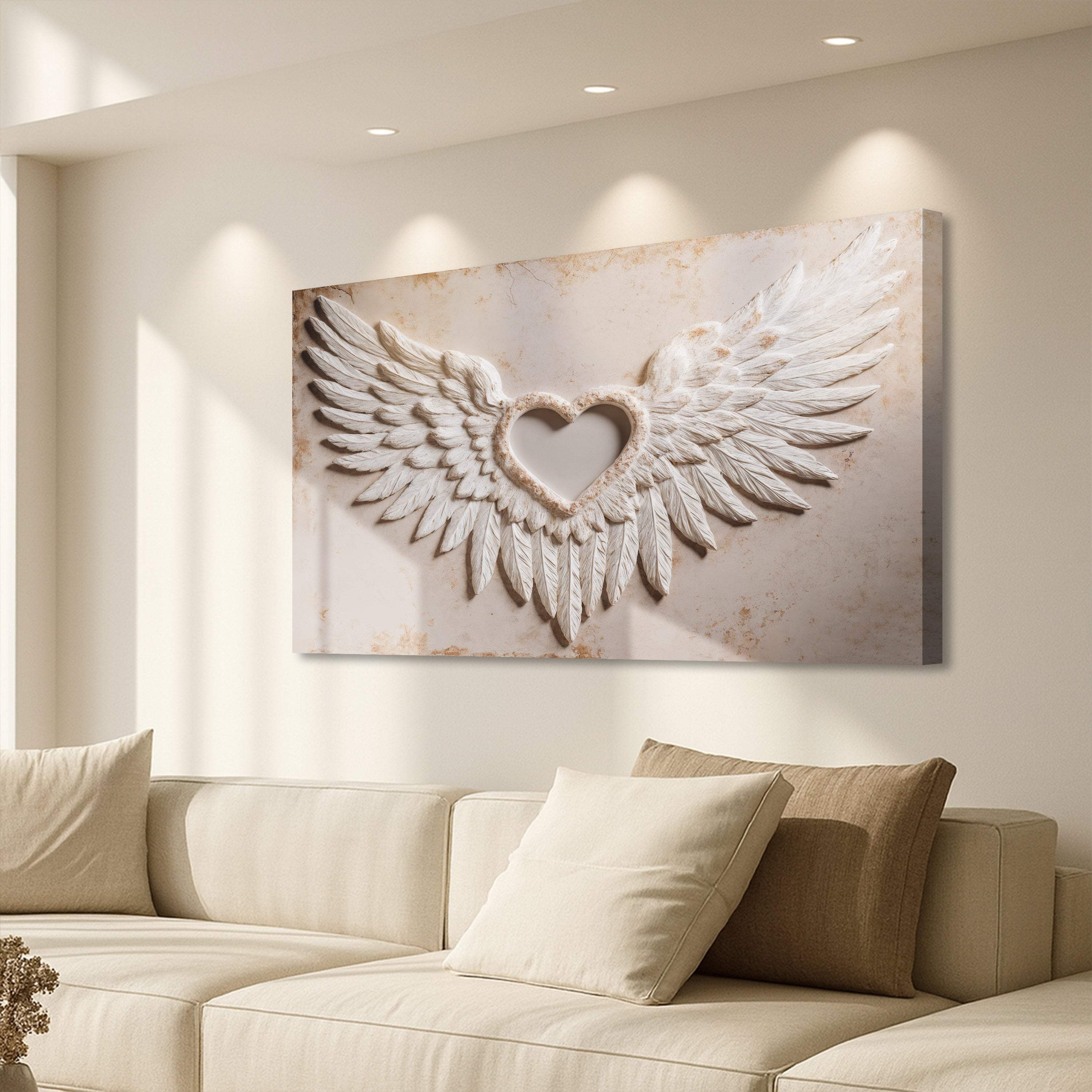 Wings of Love Abstract Wall Art II - Image 4