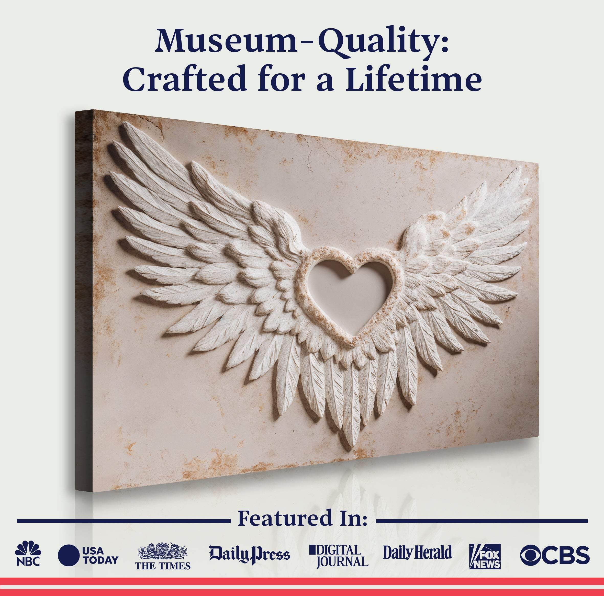 Wings of Love Abstract Wall Art II - Image 6