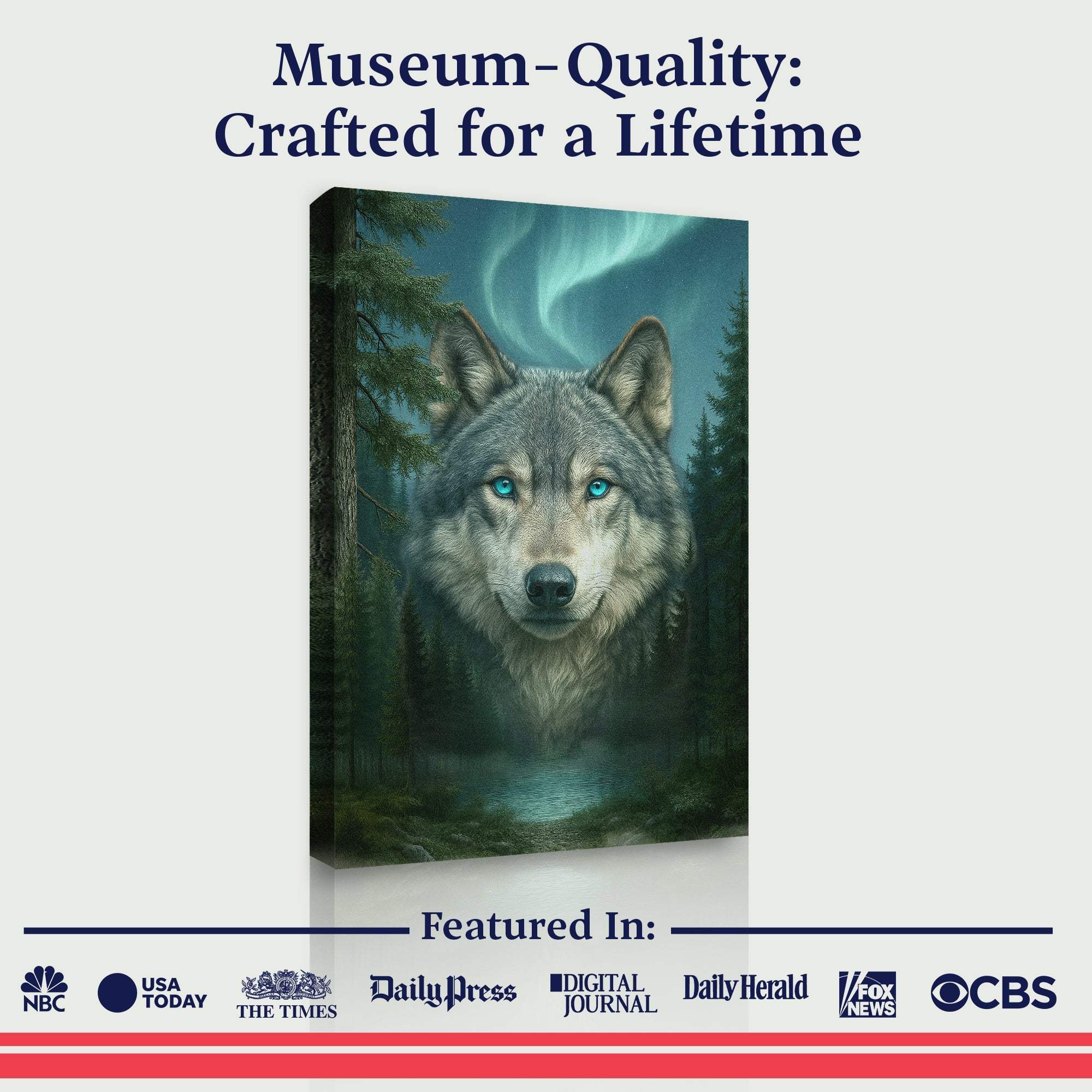 Wolf Northern Symphony Wall Art - Image 6